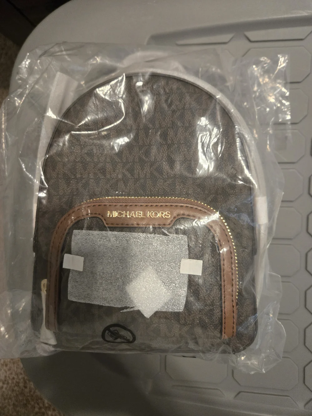 Michael Kors Brown Logo Mini Backpack - Wants a Home!